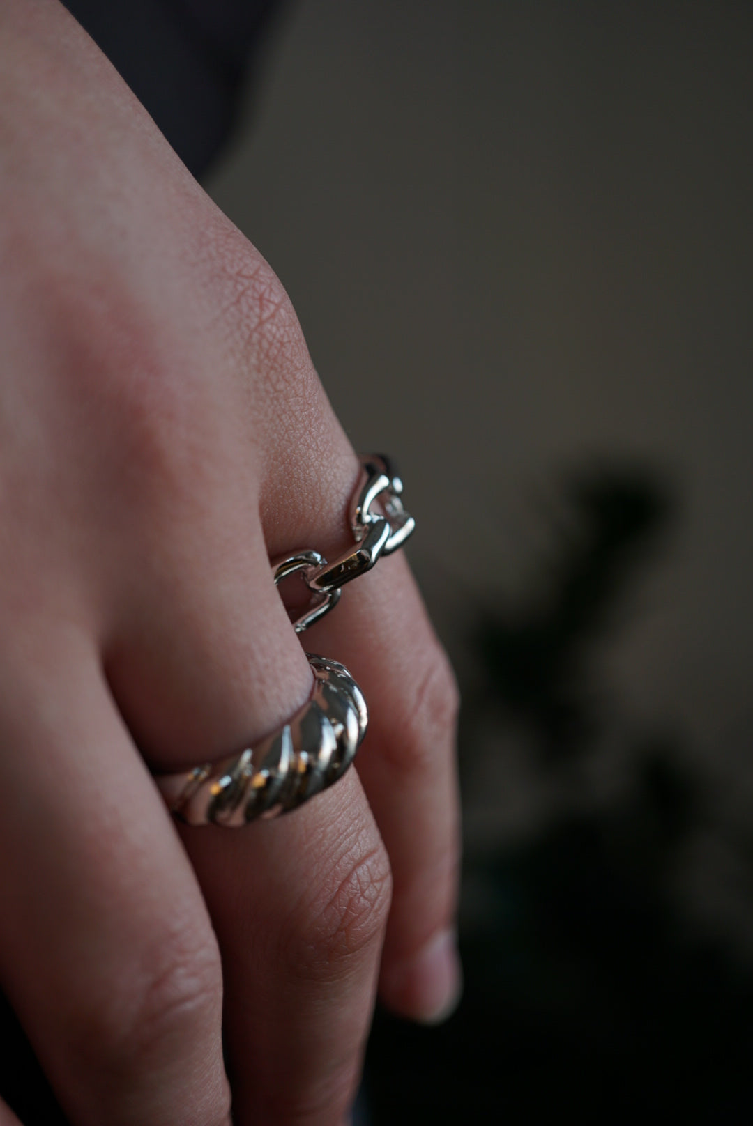 Cable Chain Ring - Narcissa