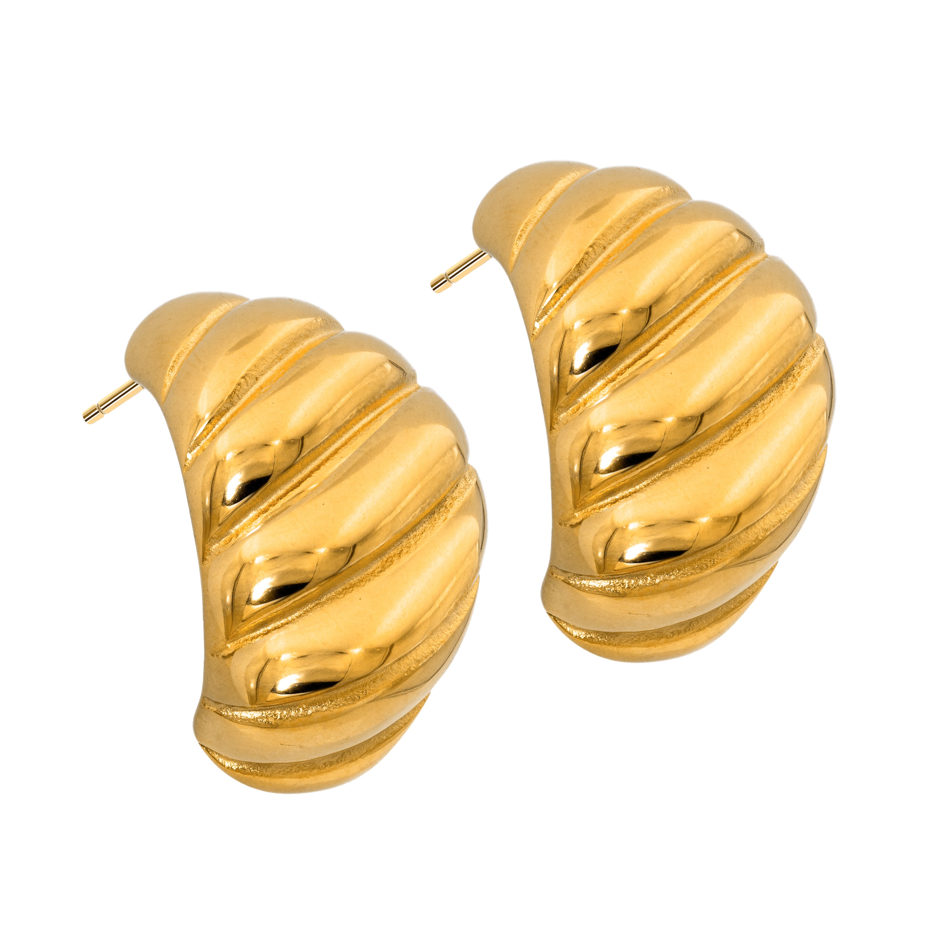 Chunky Croissant Earrings