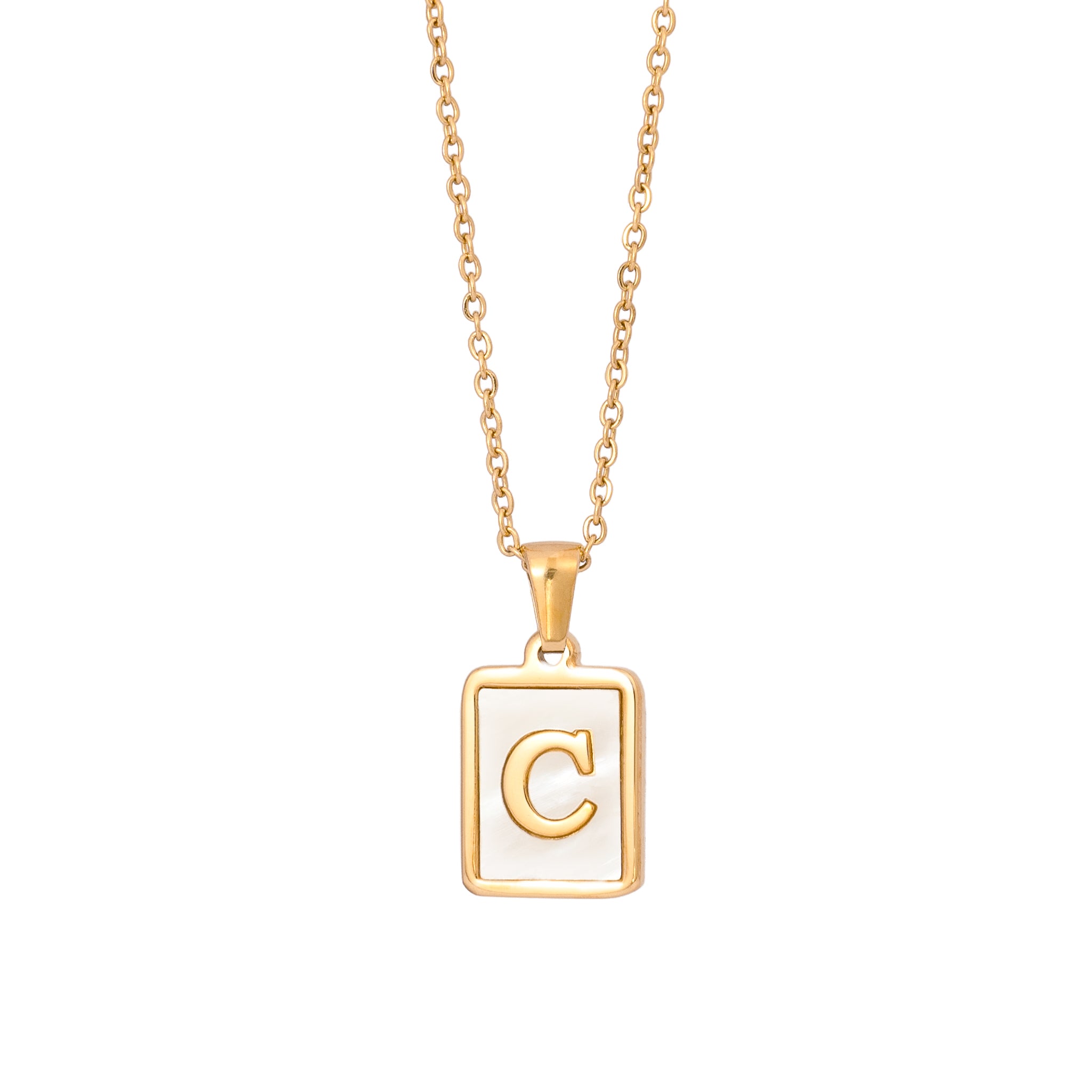 Shell Letter C Necklace