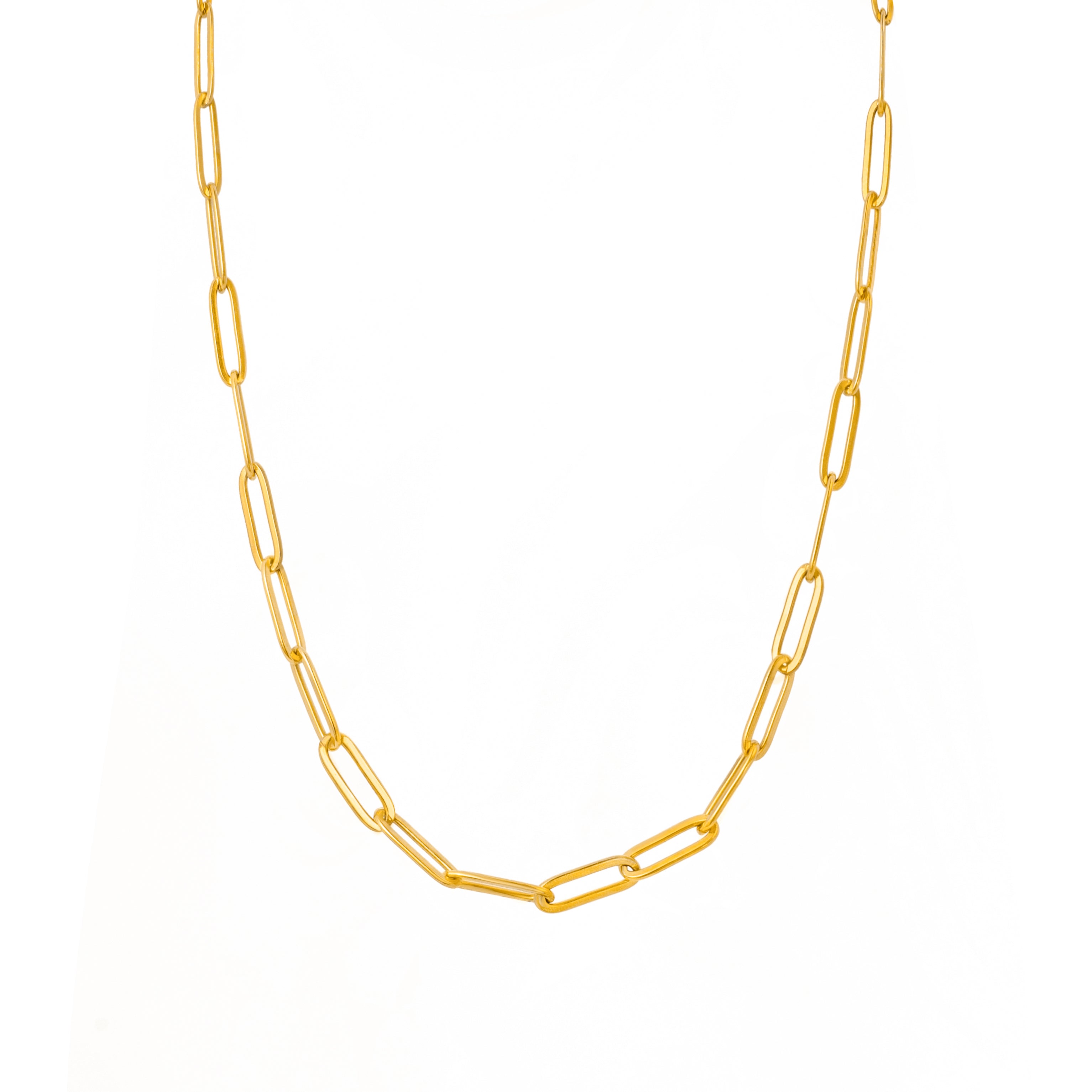 Flat Link Chain Necklace